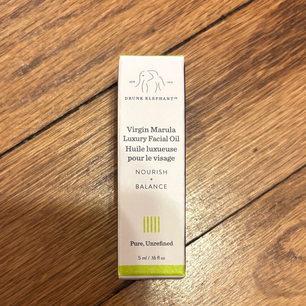 drunk elephant virgin marula luxury facial oil mini